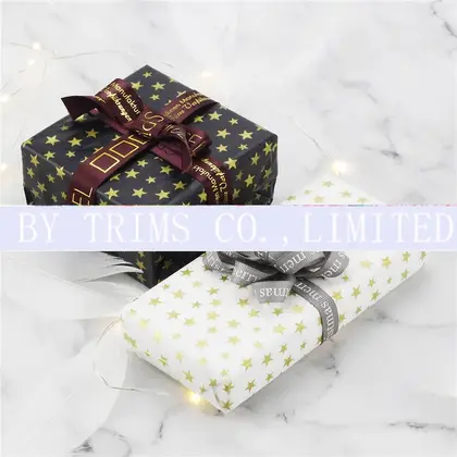 Decorative Ribbon Printing Logo Thread Belt Birthday Party Gift detail view 2