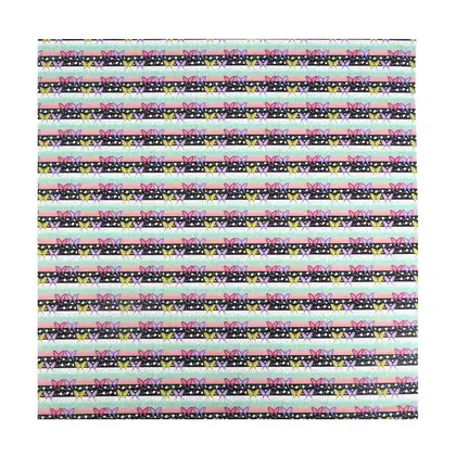 Of Ghost Killing Blade Printed Fabric Plaid Hair Ring detail view 3