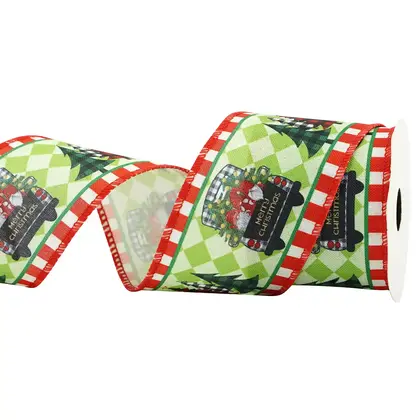 Of Valentine's Day 6.3cm Wire Edge Koke Belt Scene Polyester Ribbon 2 detail view 2