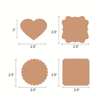 Christmas Gifts Self-adhesive Label Package Can Be Handwritten Kraft detail view 2