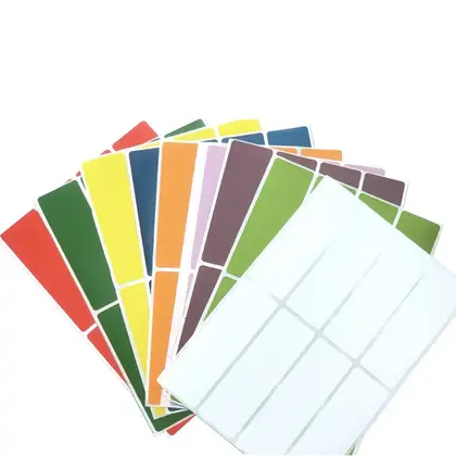 Color Computer Printing Label 75*25mm Handwritten Mark Sticker Rectangle detail view 3