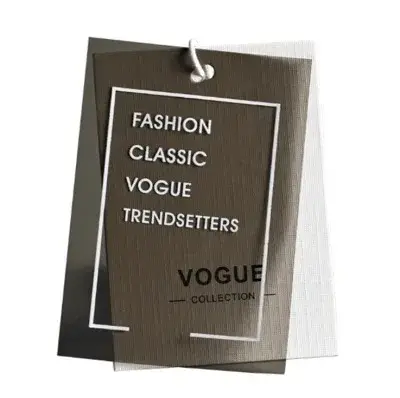 PVC Transparent Soft Rubber Clothing Tag detail view 3