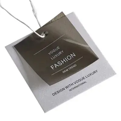 PVC Transparent Soft Rubber Clothing Tag detail view 2