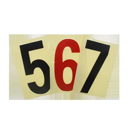 Reflective Digital Label Letterbox House Number Transfer Sticker 3 detail view 3