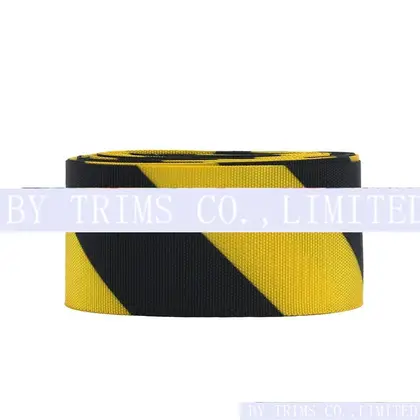 Yellow Black Red and White Cordon Warning Belt Traffic detail view 3