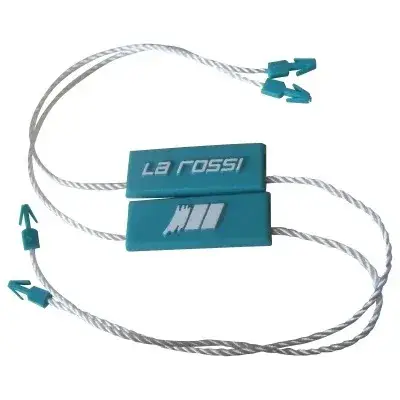 Customs Plastic Locking String Hang Seal Tag for Garments detail view 2