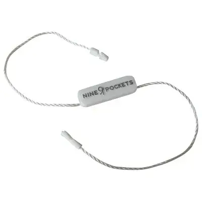 Customs Plastic Locking String Hang Seal Tag for Garments detail view 3