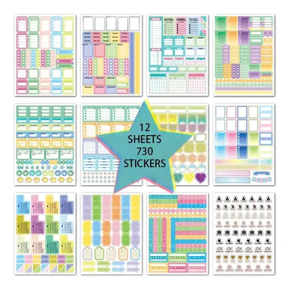 Essentials Planner Stickers Setof 730 Weekly Stick detail view 2