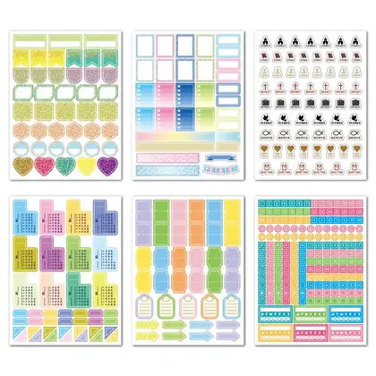 Essentials Planner Stickers Setof 730 Weekly Stick detail view 3