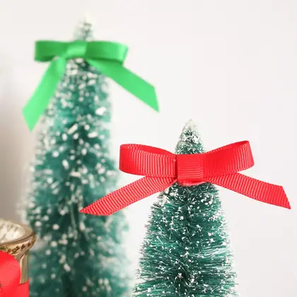 Christmas Set Ribbon Handmade Bow Gift Box Packaging Festive detail view 3