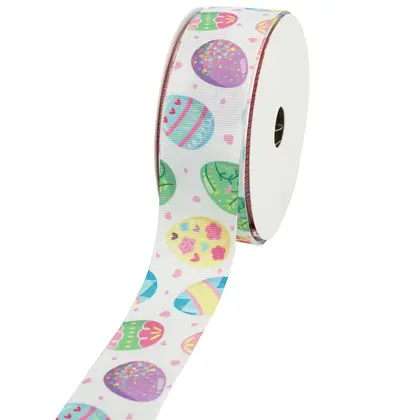 Easter Ribbon Personalized Production Printing Heat Transfer Handmade Polyester detail view 2