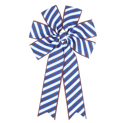 Multi-specification Independence Day Series Handmade Bow Midi Rib Webbing detail view 2