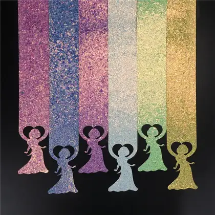 Onion Powder Ribbon Bow Hair Accessories Sequins Laser Cutting detail view 2