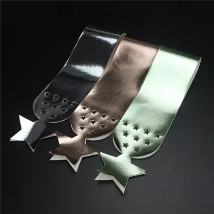 Onion Powder Ribbon Bow Hair Accessories Sequins Laser Cutting detail view 3