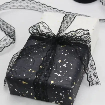 2.2cm Lace Ribbon Gauze Tape Flower Packaging with Trim detail view 3