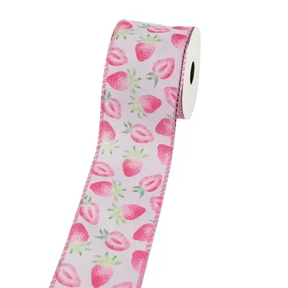 63mm Wide Summer Fruit Lemon Ribbon Festival Theme Decorative detail view 3