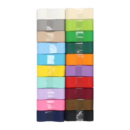 196 Color Rib Belt Ribbon Hair Accessories Gift Box detail view 3