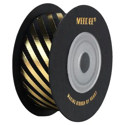 2.2cm Thread with Bronzing Silver Decorative Ribbon Gift Packaging detail view 2
