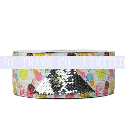 7.5 Cm Wide Double-sided Flip Sequins Printed Film Luggage detail view 3