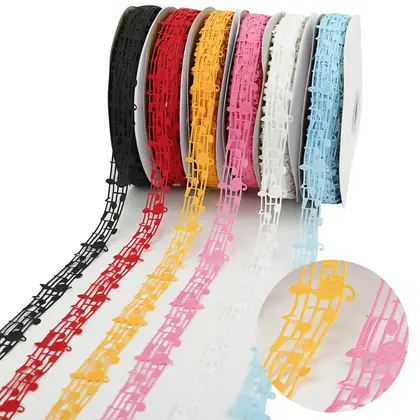 Note Hollow Thread Belt Handmade Bow Decoration Gift Packaging detail view 2