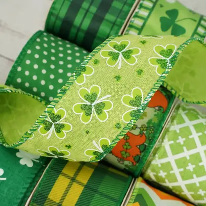 Of Irish Knot Ribbon Clover Love Scene Decorative Ribbons detail view 3