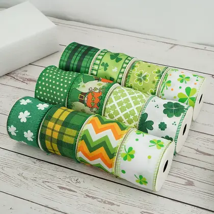 Of Irish Knot Ribbon Clover Love Scene Decorative Ribbons detail view 2