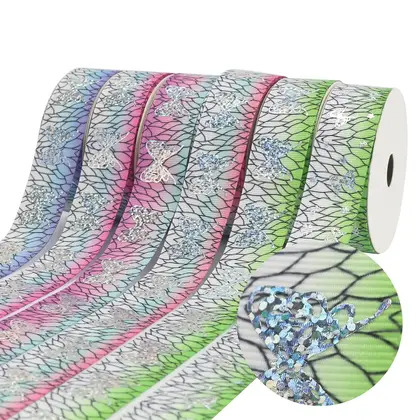 Ghost Slayer Rib Ribbon Thermal Transfer Accessories Handmade Jewelry detail view 3