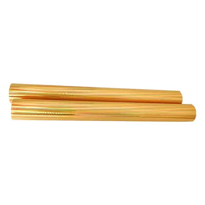 Laser Plain Gold and Silver PET Cold Bronzing Paper detail view 3