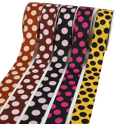 Multi-specification Dot Pattern Ribbon Creative Heat Transfer Printing Logo detail view 2