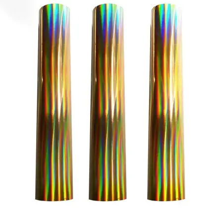PET Anodized Aluminum Foil Stamping Paper Label Sticker Laser detail view 2