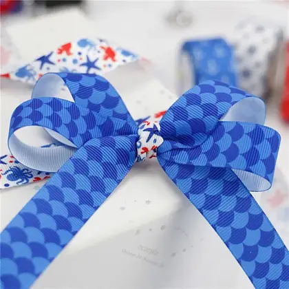 Personalized Sets Can Print LOGO Polyester Ribbon Sailor Series detail view 3