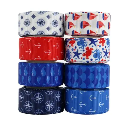 Personalized Sets Can Print LOGO Polyester Ribbon Sailor Series detail view 2