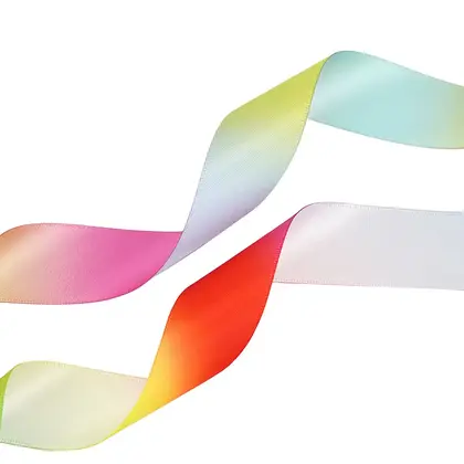 Outlet Rainbow Color Gradient Ribbon Gift Wrapping with Handmade detail view 2