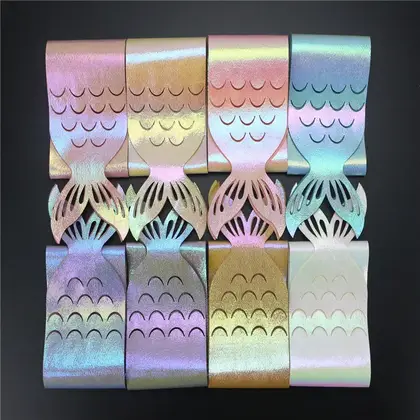 Bow Hair Accessories Leather Fish Scales Laser Cut Tail detail view 3