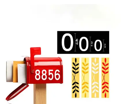 3 Inch 4 Night Reflective Digital Label Letterbox Envelope detail view 3