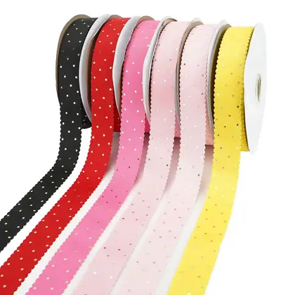 Star Bronzing Hollow Belt Handmade Bow Ribbon Gift Packaging detail view 3