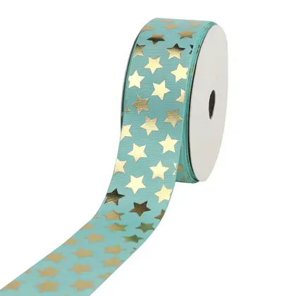 38mm Star Bronzing Ribbed Ribbon Bouquet Packaging Cake Baking detail view 3