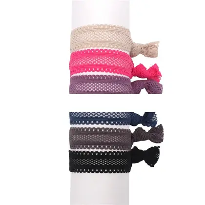 Hollow Belt Elastic Binding Headband Knot Hair Rope Ring detail view 2