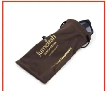 Jewelry Flannel Bag Custom Logo Gift Drawstring detail view 3