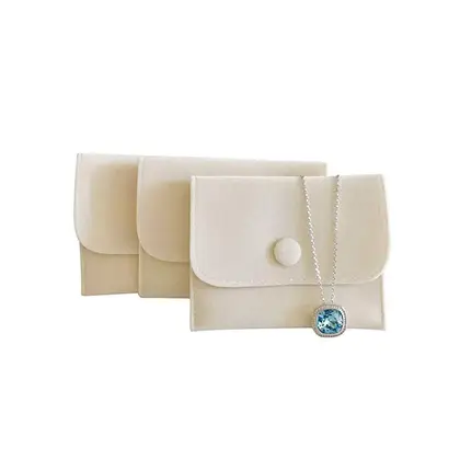 Jewelry Bags Buttons Flip Flannel Gift Packaging detail view 3