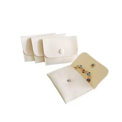 Jewelry Bags Buttons Flip Flannel Gift Packaging supplied by BY Boyuan