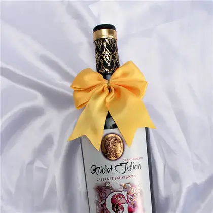 Polyester Ribbon Custom Pattern Perfume Gift Wrapping Strap Qixi detail view 3