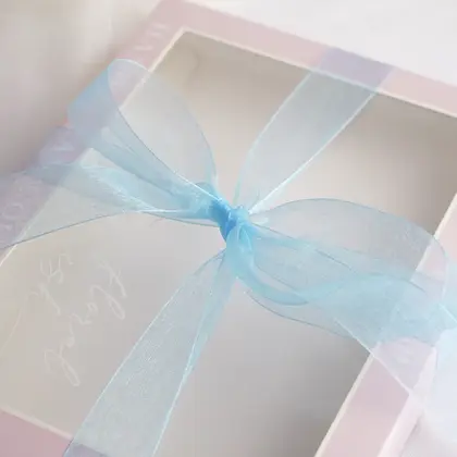 Snow Yarn Ribbon Transparent Packaging Mesh Belt Flowers Gift detail view 3