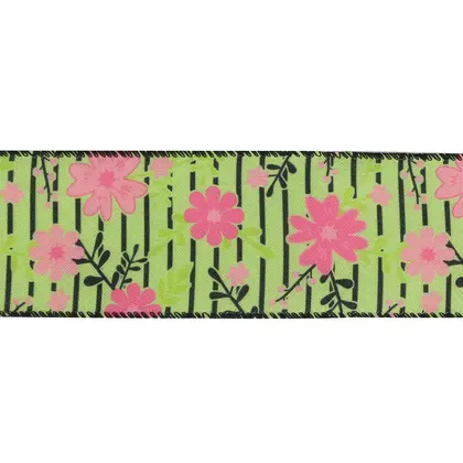 Festive Decoration Imitation Linen Ribbon Wire Edge Kock Belt detail view 2