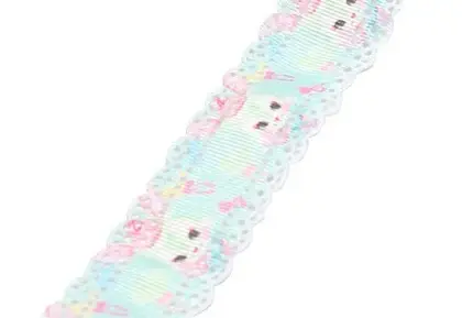 Foreign Trade Elastic Candy Color Hand Knot Hair Band Polyester Ribbon 2 detail view 2