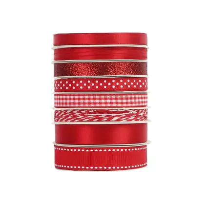 Foreign Trade Gift Set Small Roll Ribbon Ribbed Handmade detail view 2