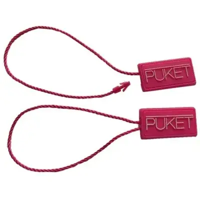 Glitter Ribbon Swing Tag String with Label UK detail view 2