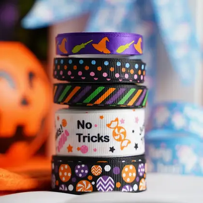 Halloween Ribbon Set Good of Festival Gift Box Decoration supplied by BY Boyuan