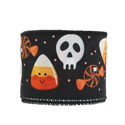 Halloween Ribbon Wire-edged Coker Belt Set Combination Heat Transfer detail view 2