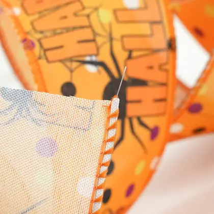 Halloween Ribbon Wire-edged Coker Belt Set Combination Heat Transfer supplied by BY Boyuan